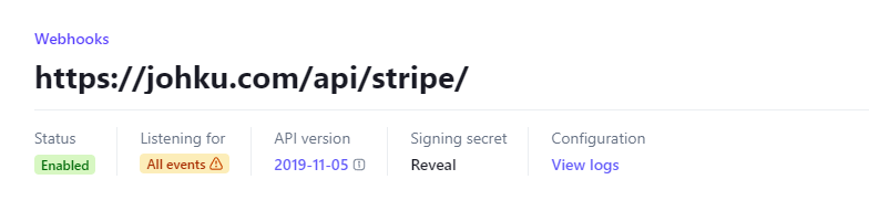 Webhook Signing Secret