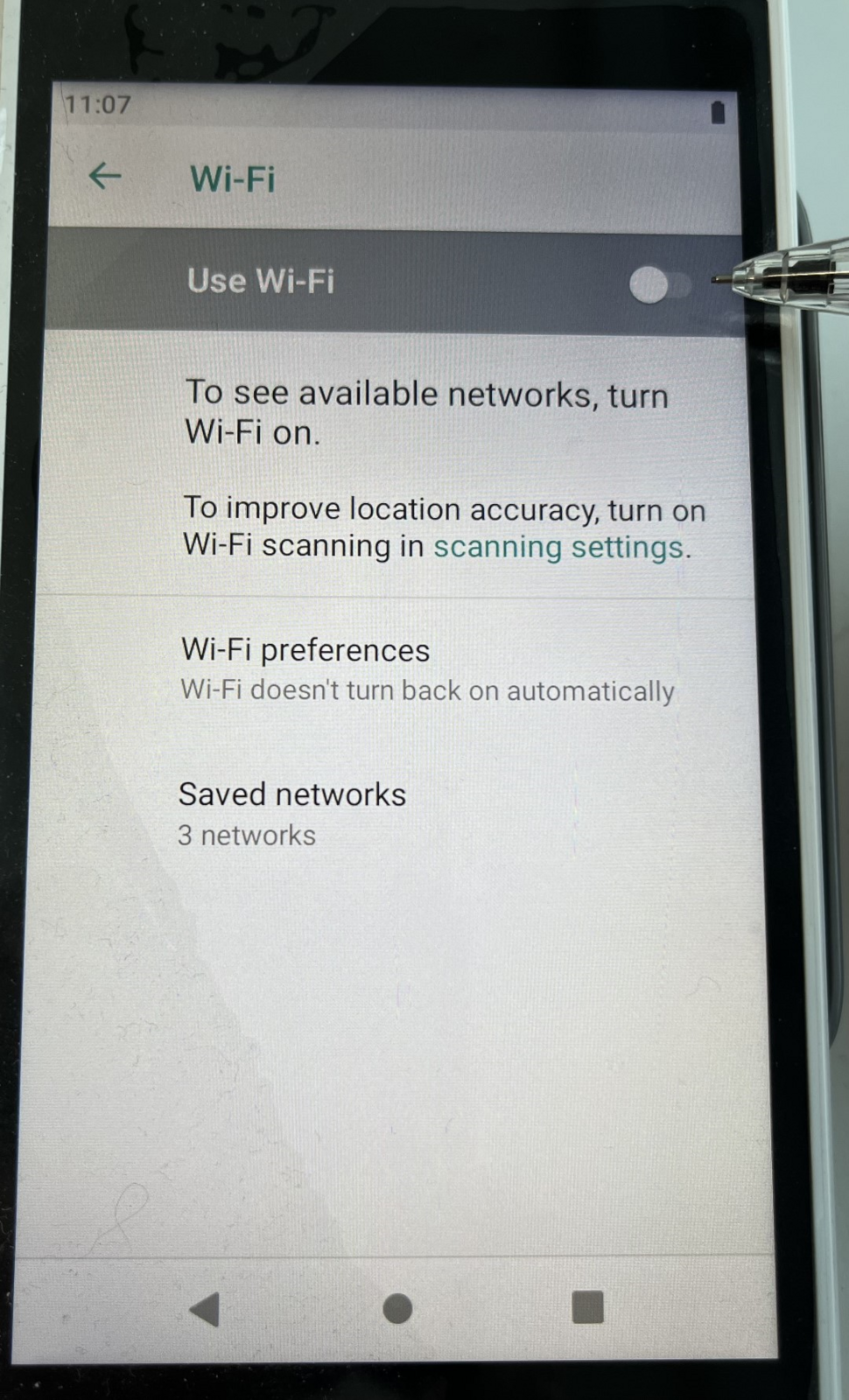 Aktivoi wifi