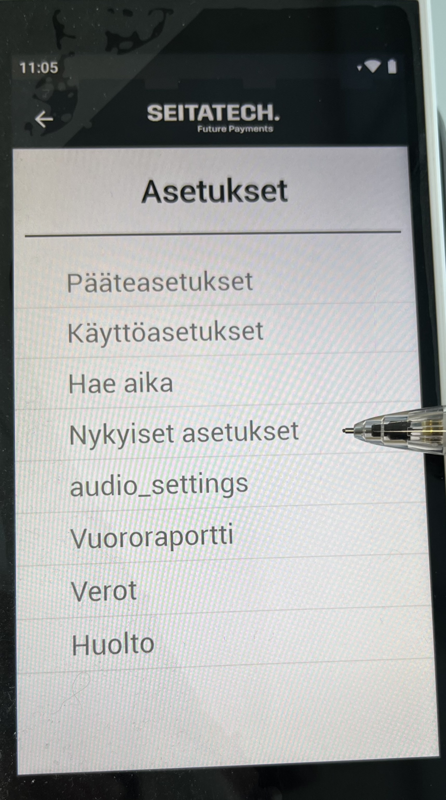 Klikkaa Nykyiset asetukset