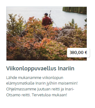 Lyhyt kuvaus tulee esille tuotekortissa.